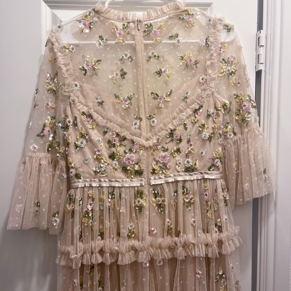 Needle and Thread Shimmer Ditsy Floral Maxi Dress size 6 - Picture 3 of 5